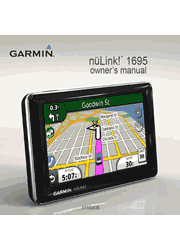 The cover of Garmin nüLink! 1695 LIVE GPS Owner’s Manual