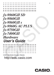 Casio fx-9860GII SD, fx-9860GII, fx-9860GII s, fx-9860G AU PLUS, fx