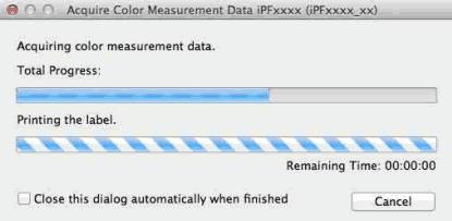 color measurement begins