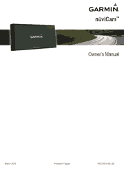 The cover of Gramin nüviCam LMTHD GPS Owner Manual