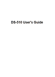 The cover of Epson WorkForce DS-510 Color Document Scanner User Guide